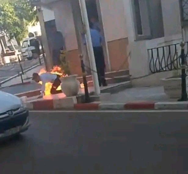 Algeria man sets self on fire over injustice